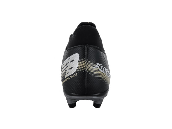 Tenis de Fútbol Furia 1515 Negro Plata y Oro para Niño