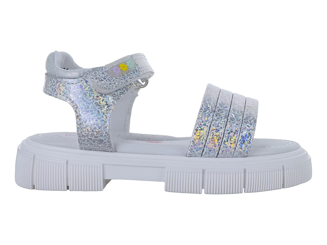 Sandalias Teen Bambino Plata para Niña