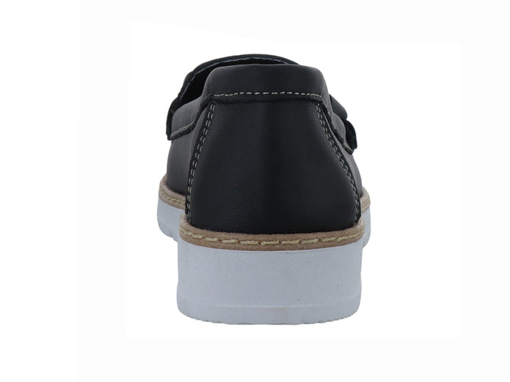 Zapatos Mocasines Luna Rosa Negro para Mujer