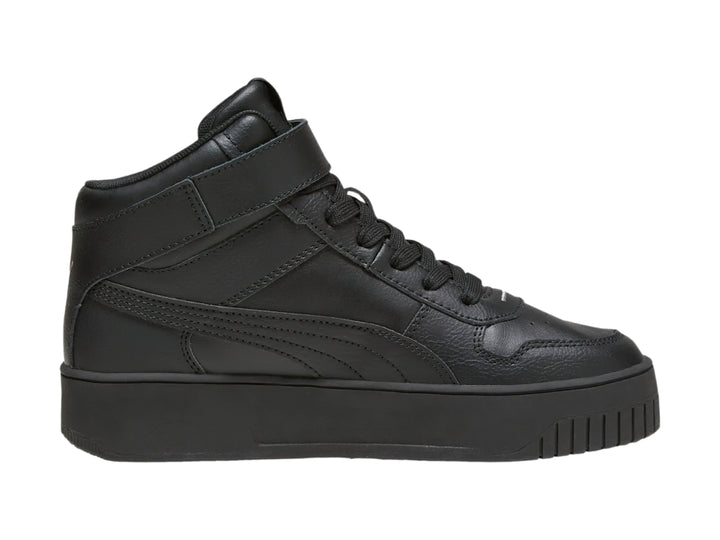 Tenis PUMA Carina Street Mid Negro y Oro para Mujer