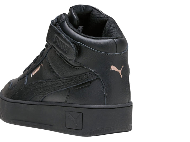 Tenis PUMA Carina Street Mid Negro y Oro para Mujer