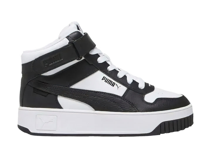 Tenis PUMA Carina Street Mid Blancos y Negros para Mujer