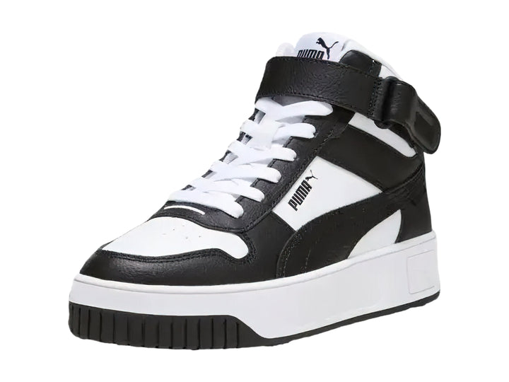 Tenis PUMA Carina Street Mid Blancos y Negros para Mujer