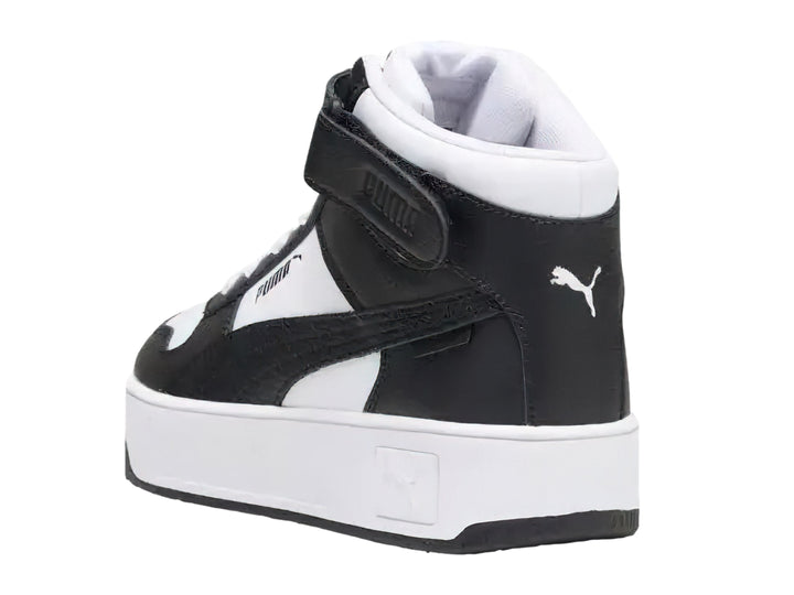 Tenis PUMA Carina Street Mid Blancos y Negros para Mujer