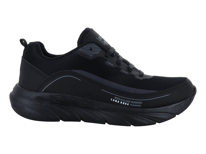 Tenis deportivos Andrax en color negro con detalles en gris y suela robusta.