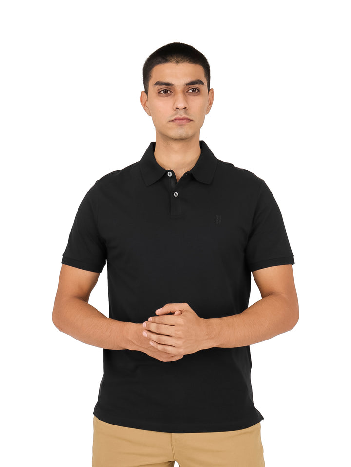 Playera Polo DKNY Essential Negro para Hombre