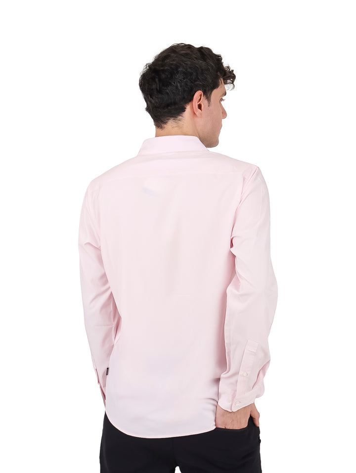 Camisa DKNY Manga Larga Rosa Claro para Hombre