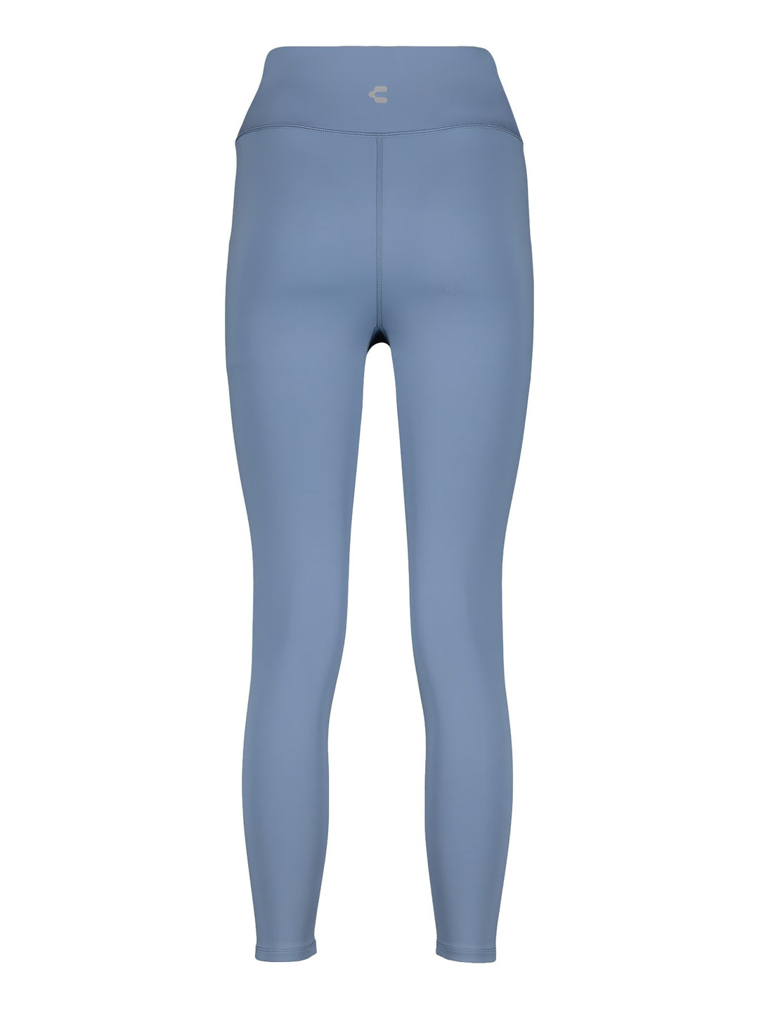 Leggings deportivos de color azul con cintura alta y diseño ajustado para mujer.