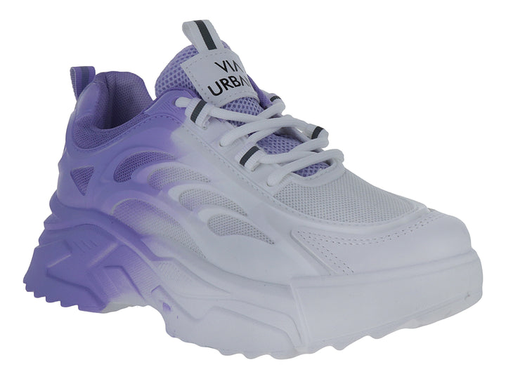 Tenis Via Urbana Blanco Lila para Mujer