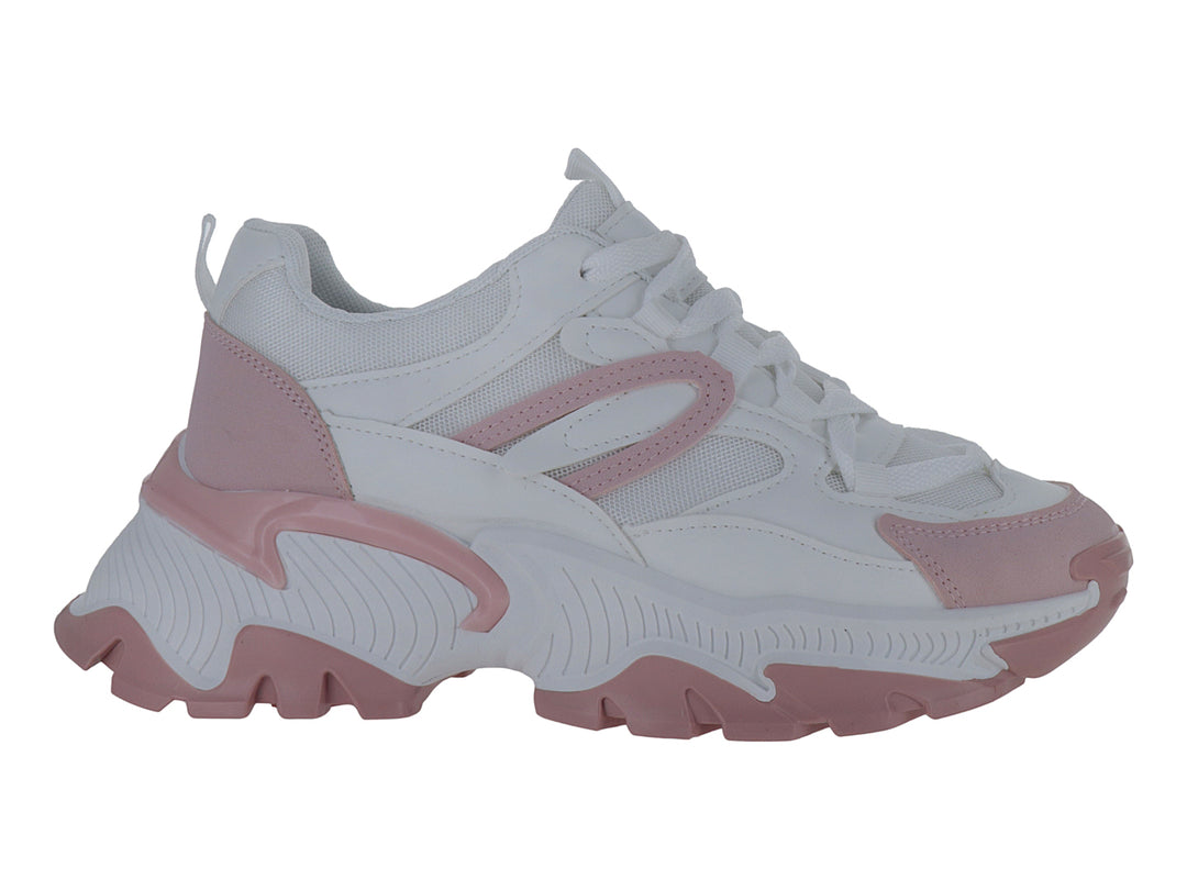 Tenis Via Urbana Blanco Rosa para Mujer