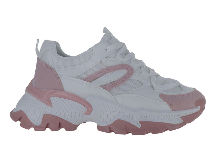 Tenis Via Urbana Blanco Rosa para Mujer