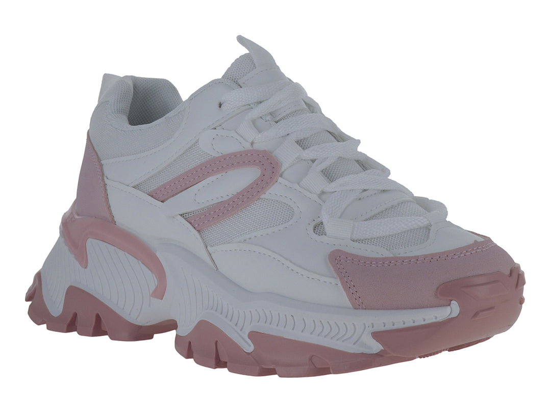 Tenis Via Urbana Blanco Rosa para Mujer