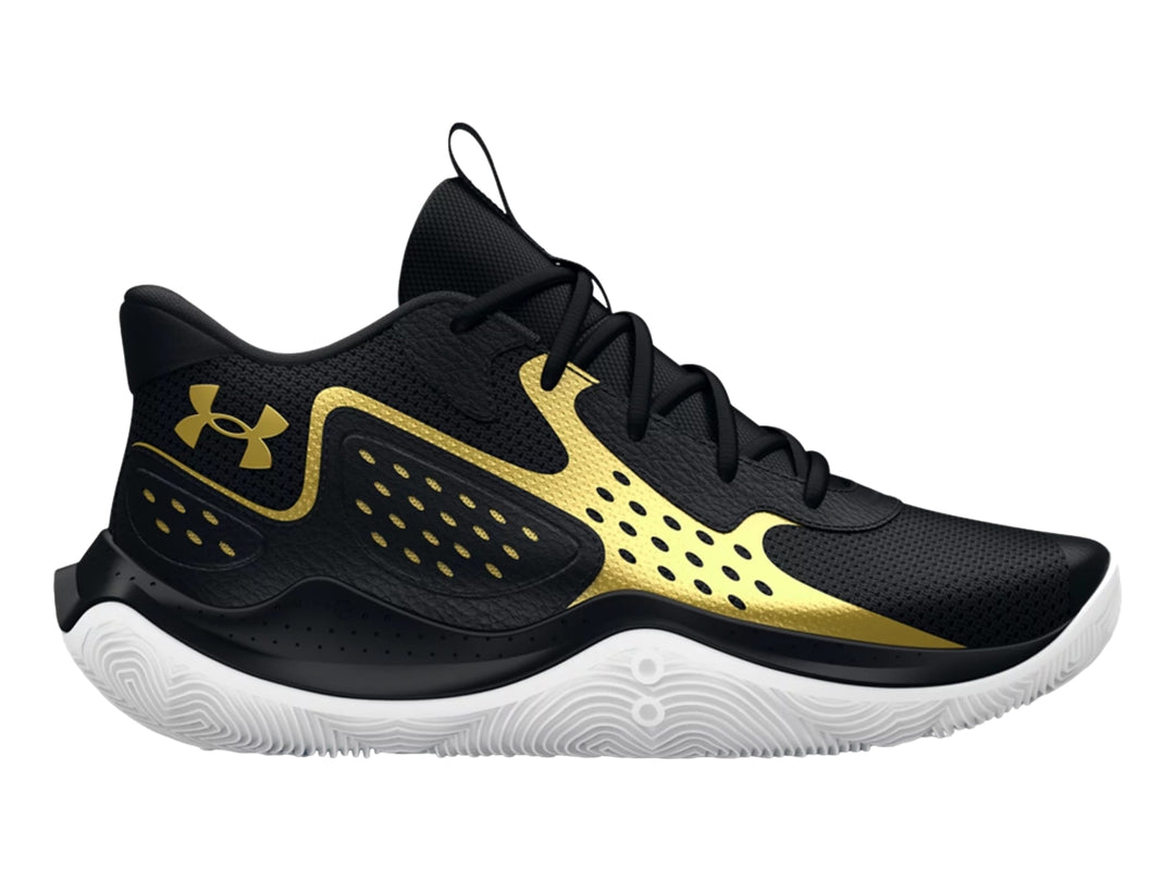 Tenis de Baloncesto Under Armour Jet 23 Negros y Dorados para Hombre