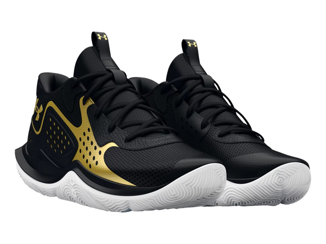 Tenis de Baloncesto Under Armour Jet 23 Negros y Dorados para Hombre