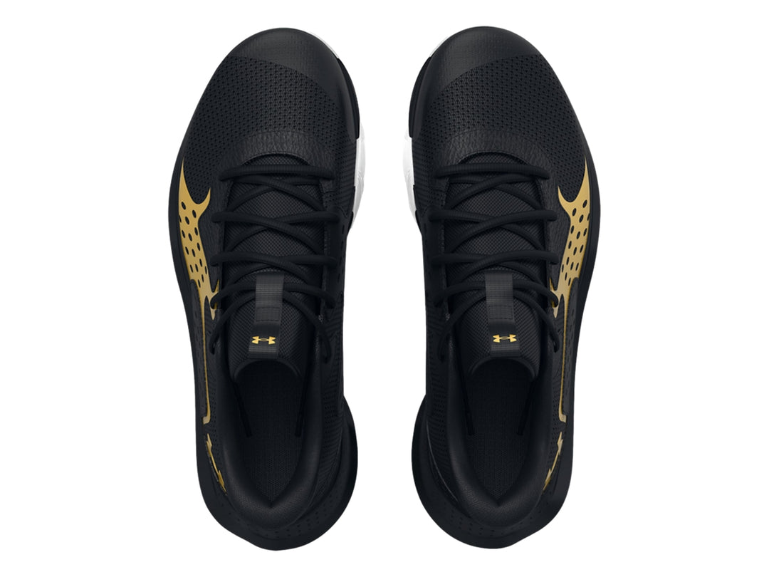 Tenis de Baloncesto Under Armour Jet 23 Negros y Dorados para Hombre