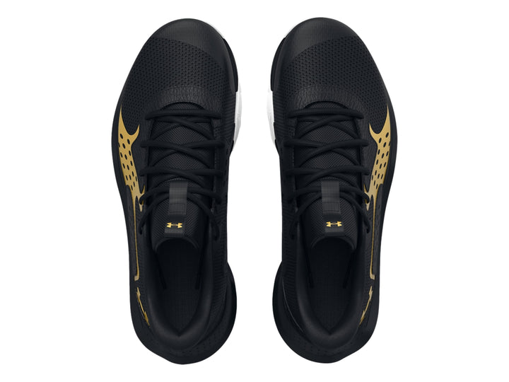 Tenis de Baloncesto Under Armour Jet 23 Negros y Dorados para Hombre