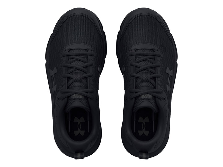 Tenis deportivos Under Armour Assert 10 en color negro total para niño.