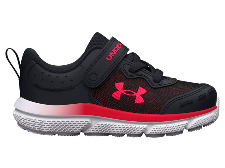 Tenis Under Armour Binf Assert 10 Negro y Rojo para Niño