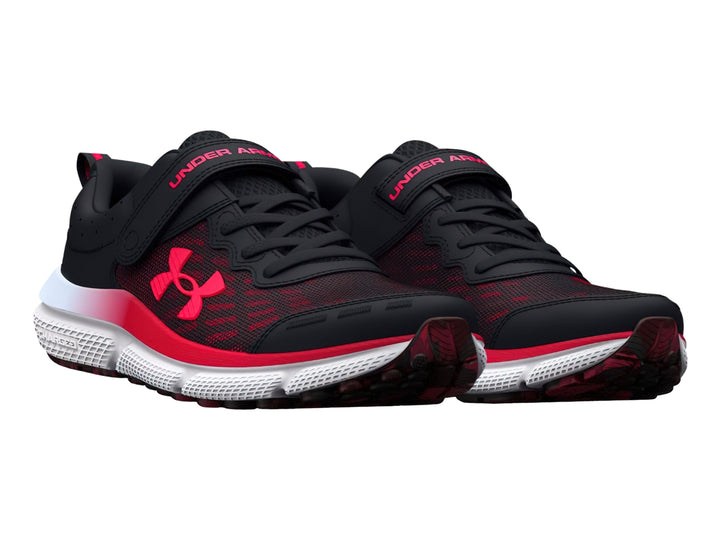 Tenis Under Armour Binf Assert 10 Negro y Rojo para Niño