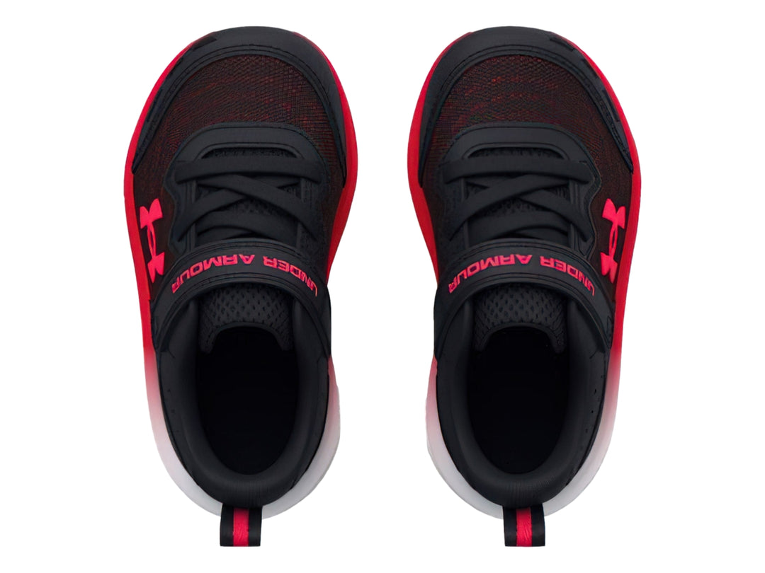 Tenis Under Armour Binf Assert 10 Negro y Rojo para Niño