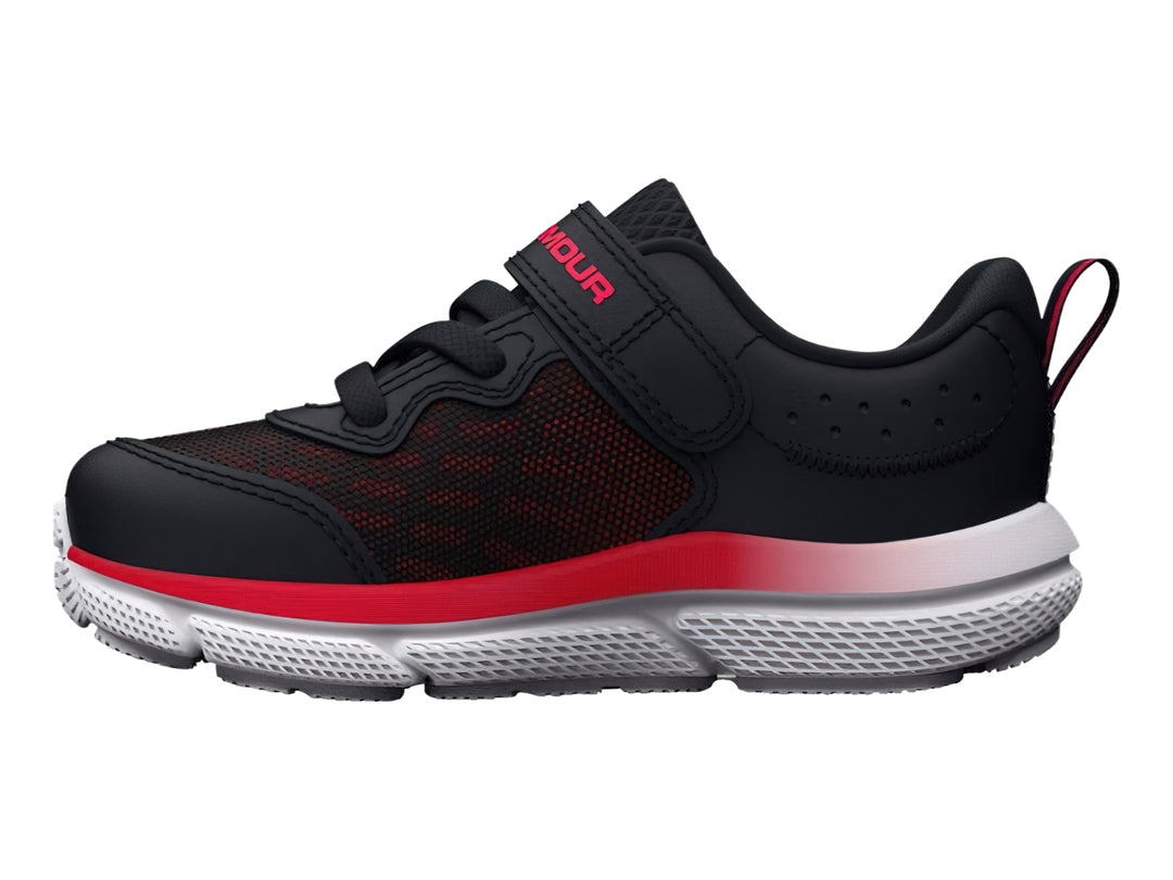 Tenis Under Armour Binf Assert 10 Negro y Rojo para Niño