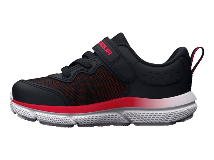 Tenis Under Armour Binf Assert 10 Negro y Rojo para Niño