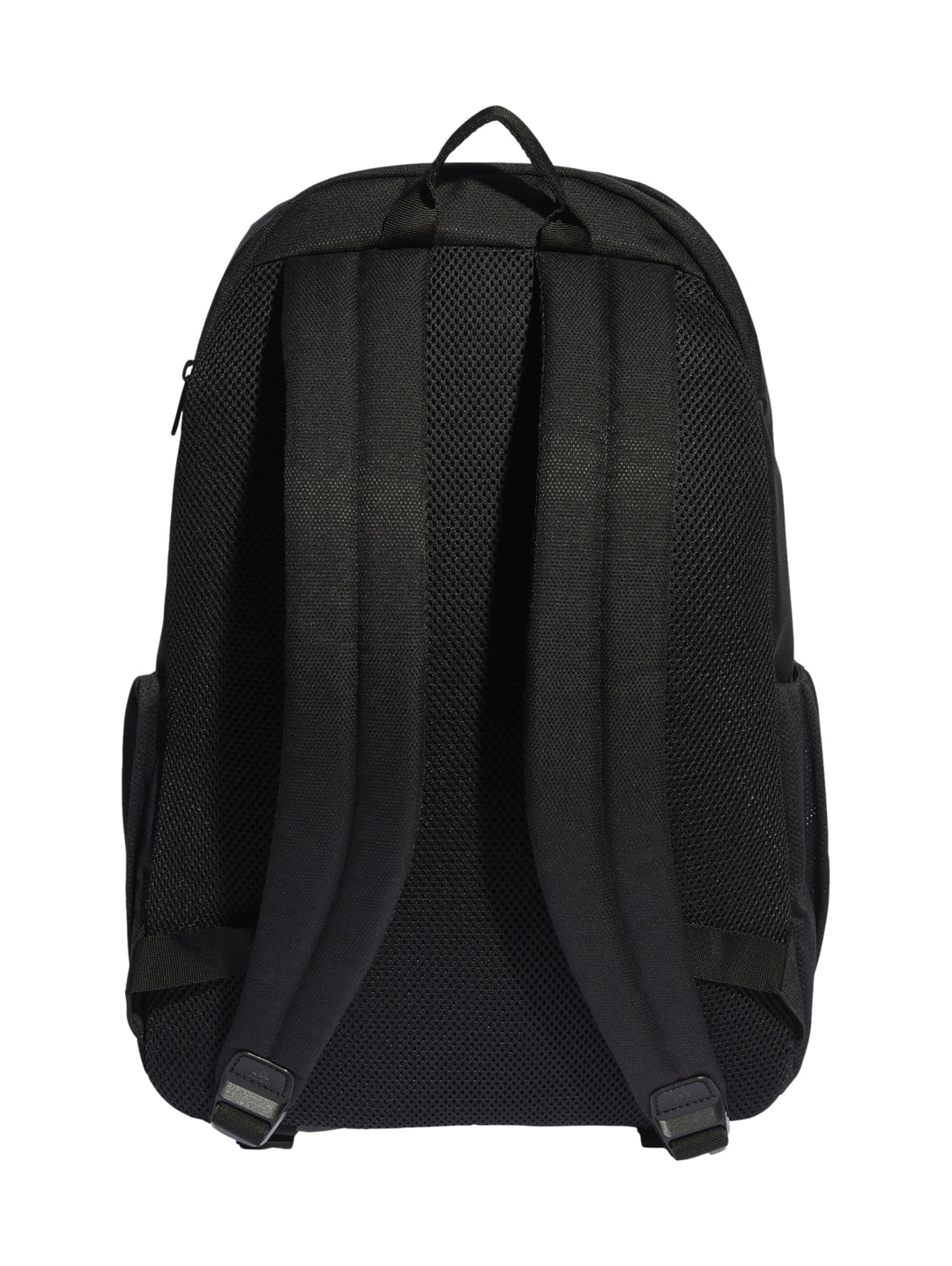 Mochila escolar Adidas de color negro con logotipo blanco frontal y múltiples compartimentos.
