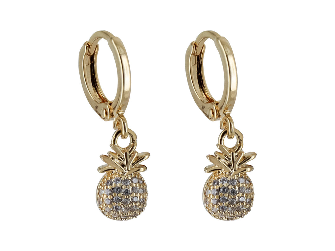 Aretes Unlimited Piña Dorado para Mujer
