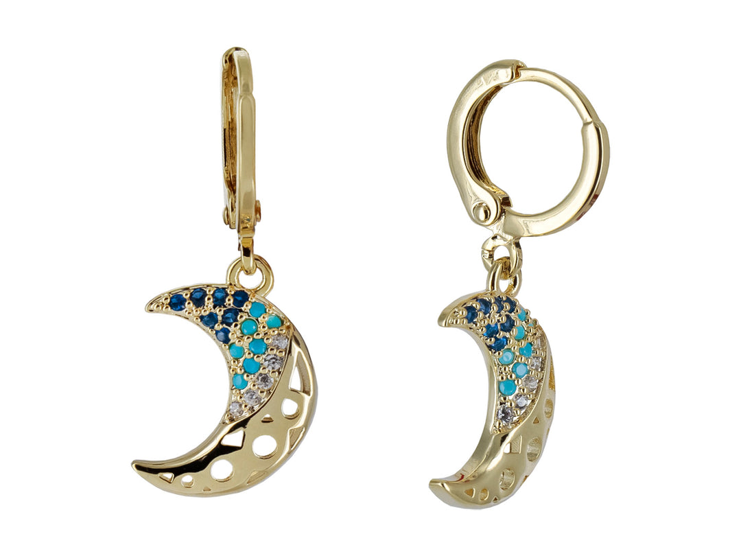 Aretes Unlimited Luna Dorado para Mujer