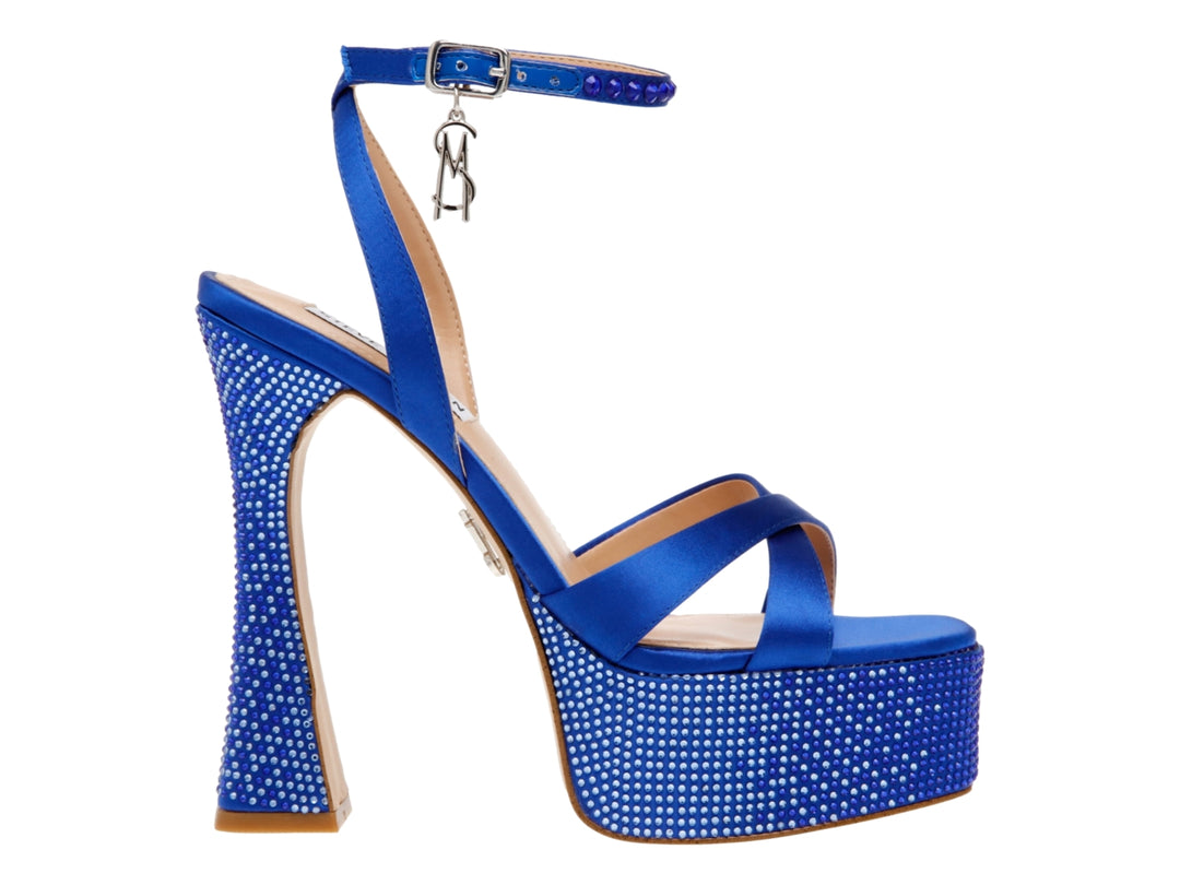 Zapatillas Steve Madden Lock Out Azul Satín para Mujer