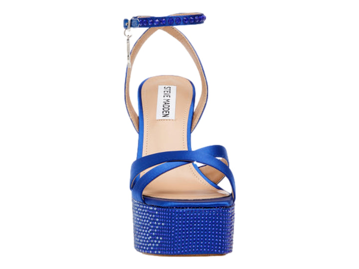 Zapatillas Steve Madden Lock Out Azul Satín para Mujer