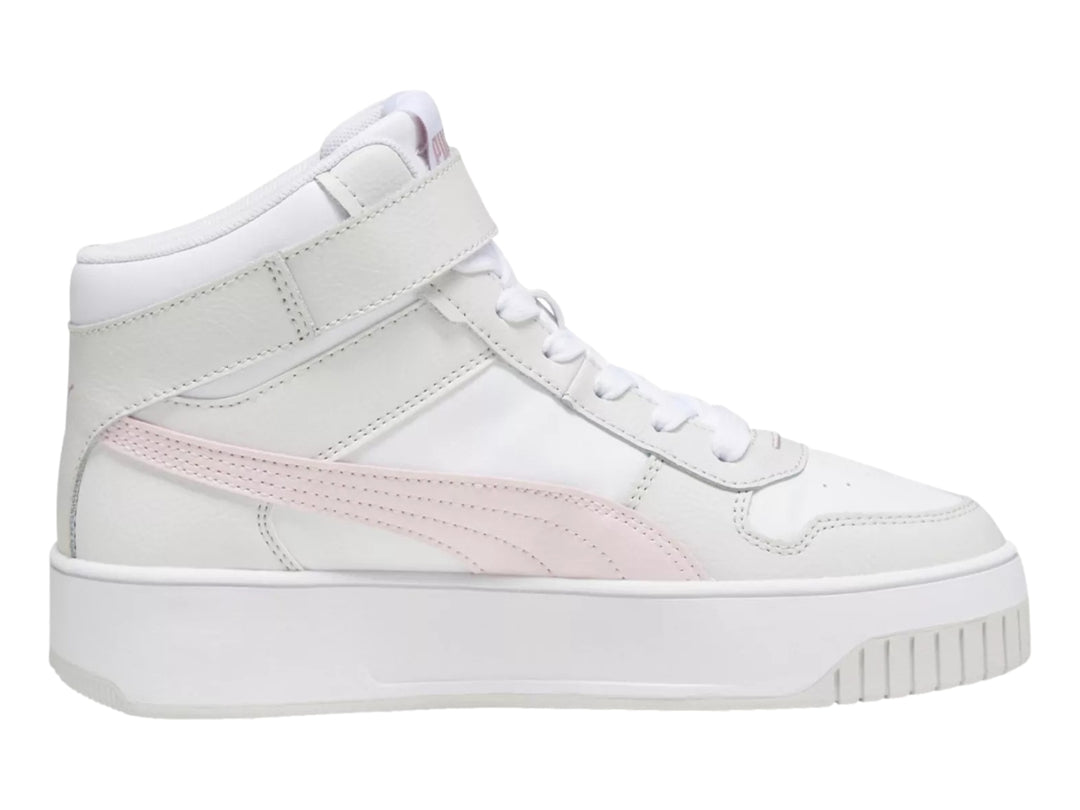 Tenis PUMA Carina Street Mid Blanco y Rosa para Mujer