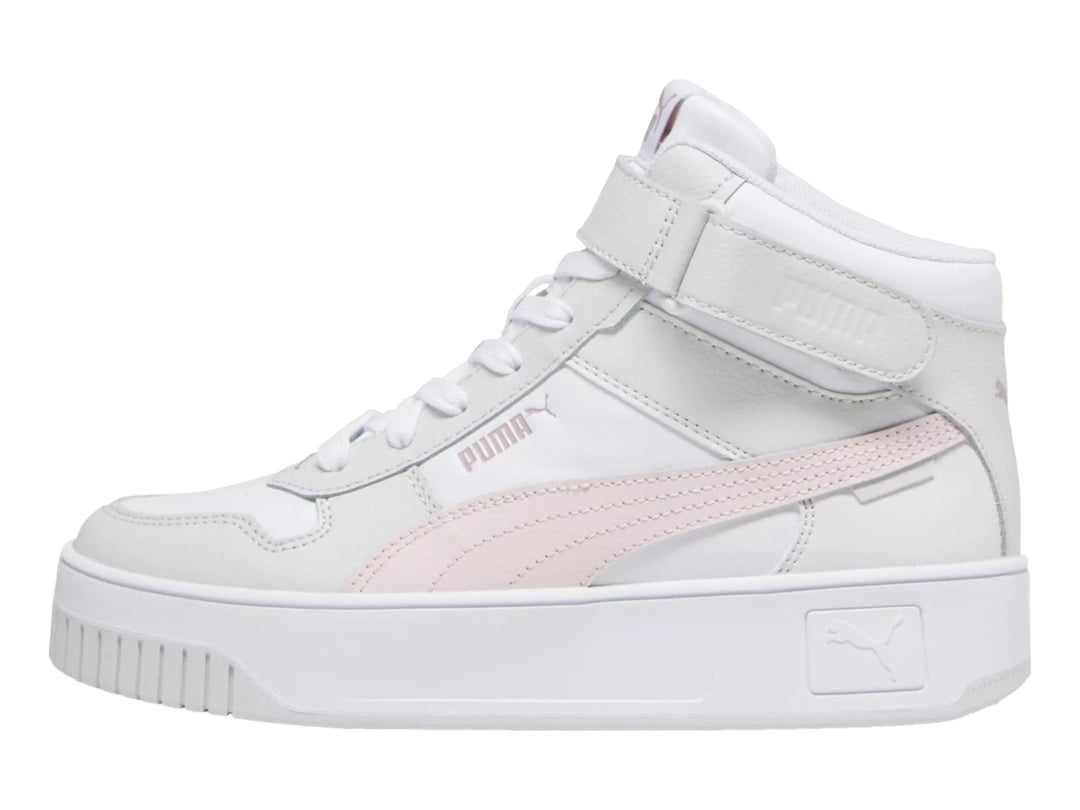 Tenis PUMA Carina Street Mid Blanco y Rosa para Mujer