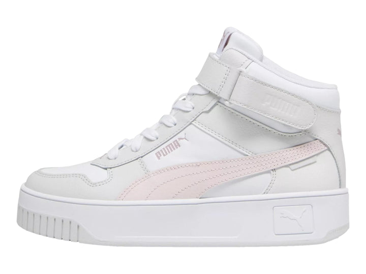 Tenis PUMA Carina Street Mid Blanco y Rosa para Mujer
