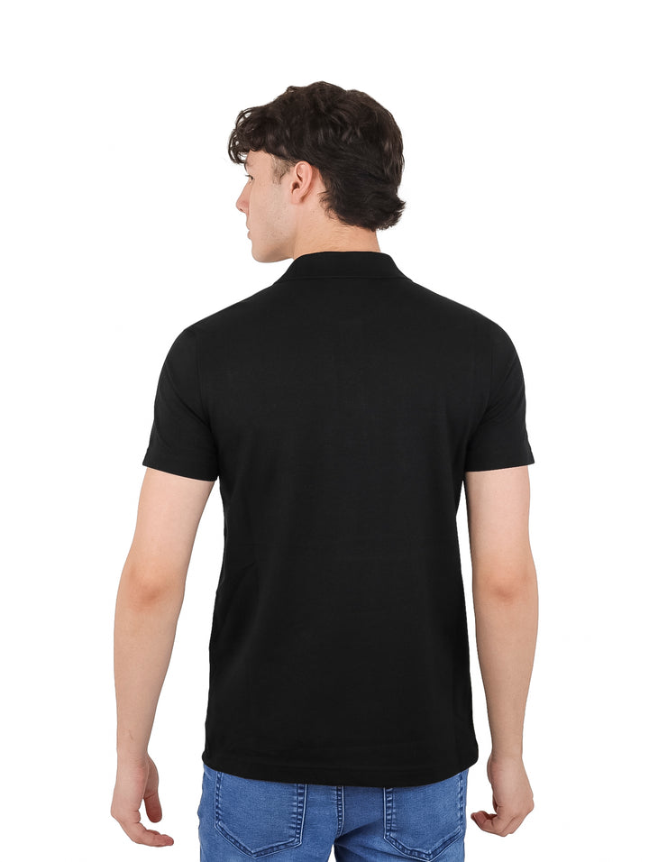 Playera Polo Lacoste Color Block Negro y Gris para Hombre