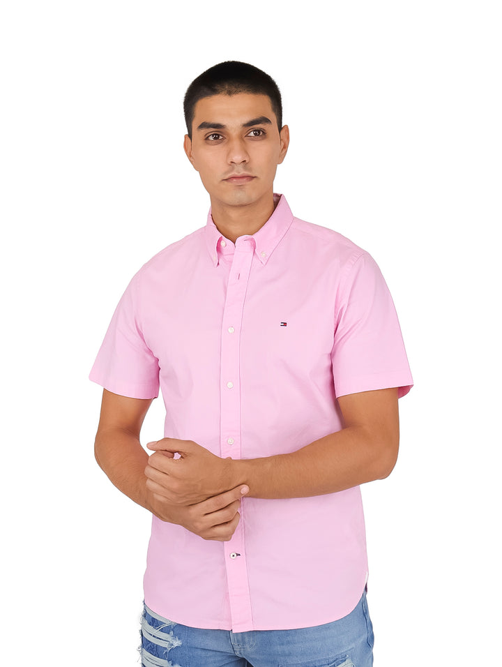 Camisa Tommy Hilfiger Classic Flex Poplin Rose para Hombre