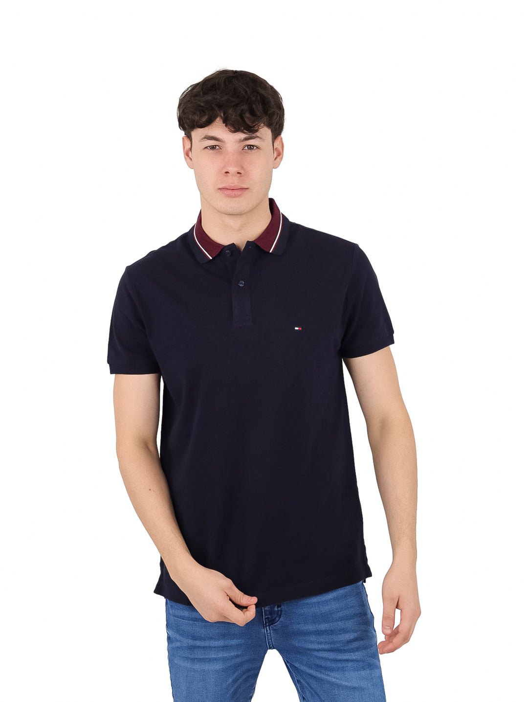 Playera Polo Tommy Hilfiger Azul Marino para Hombre