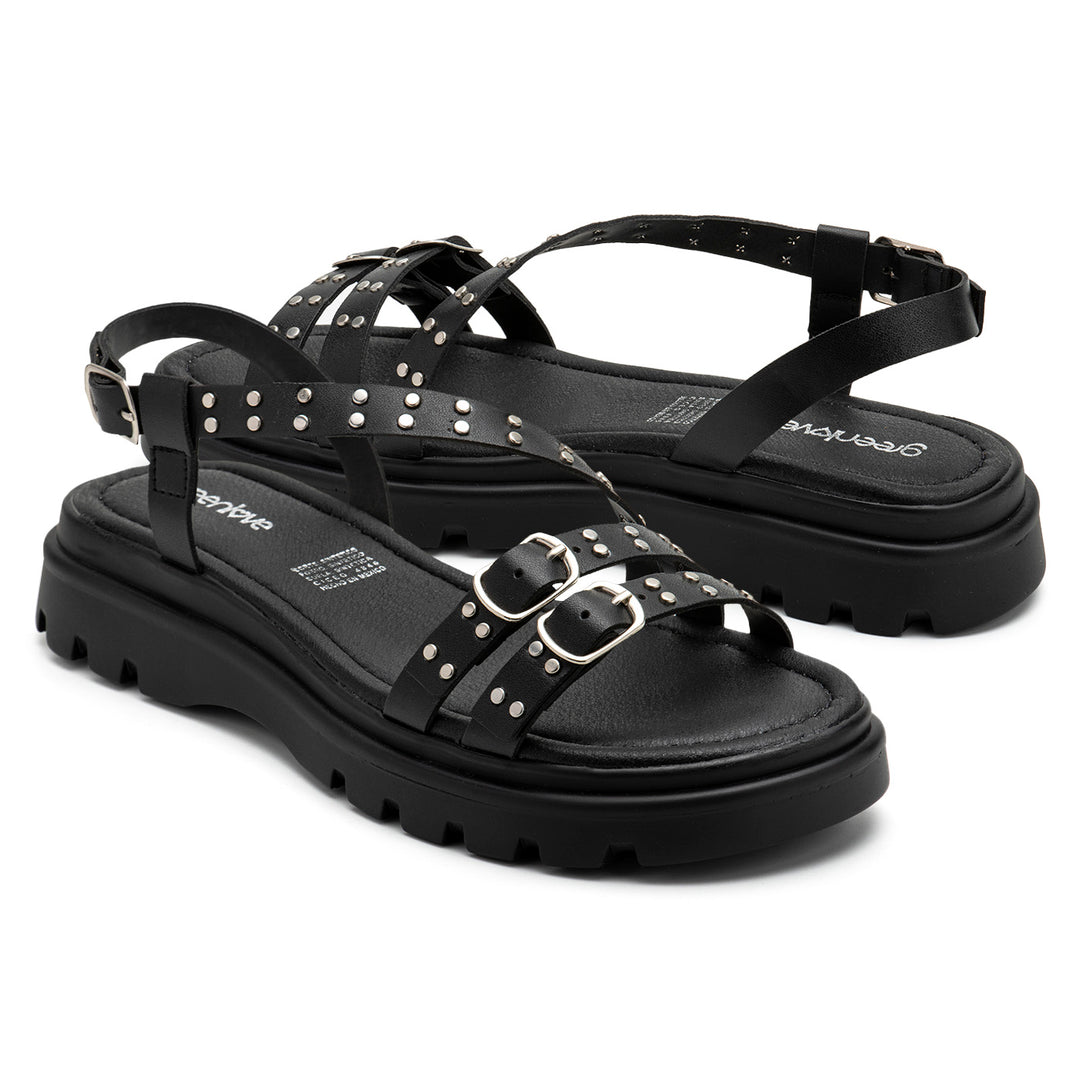 Sandalias Green Love Negro para Mujer