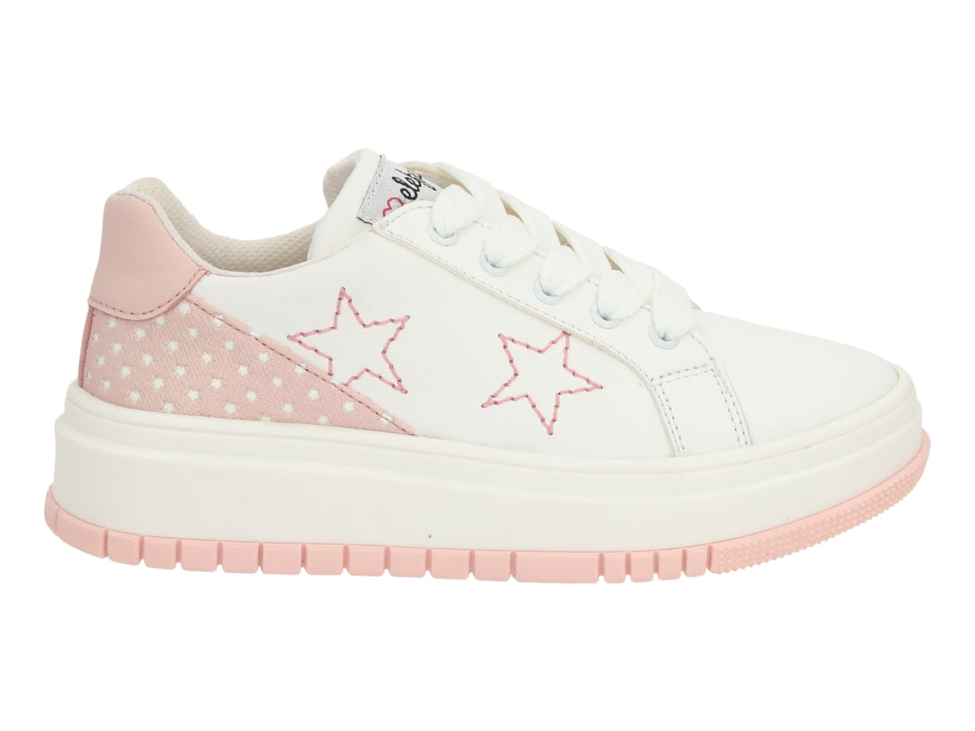 Tenis de Plataforma Elefante Blanco y Rosa para Niña