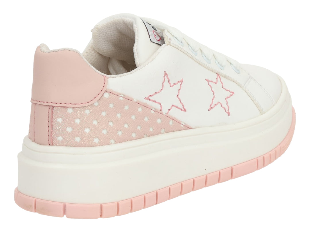 Tenis de Plataforma Elefante Blanco y Rosa para Niña