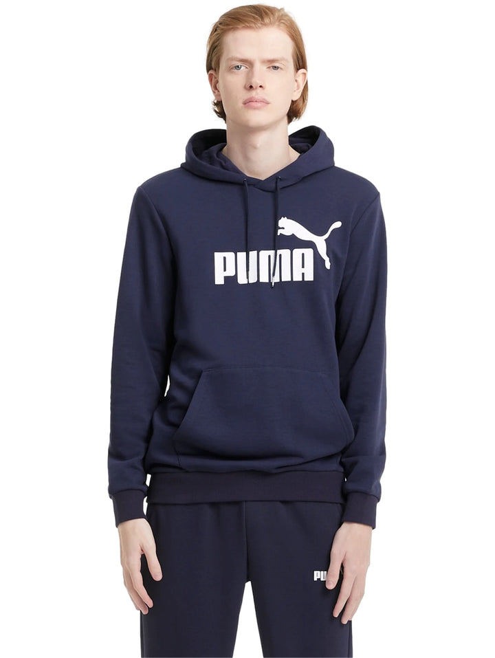Sudadera PUMA Ess Big Logo Hoodie Azul Marino para Hombre