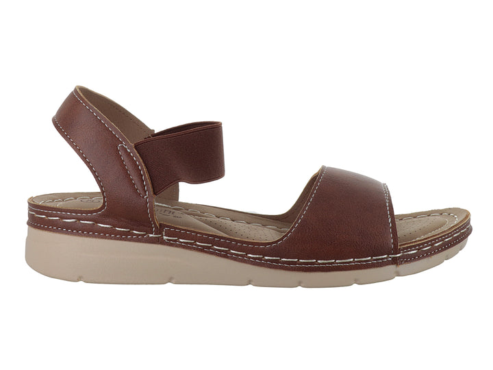 Sandalias Comfort Fit Tan para Mujer