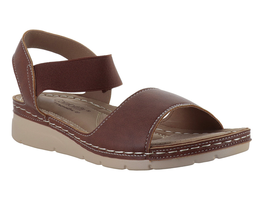 Sandalias Comfort Fit Tan para Mujer