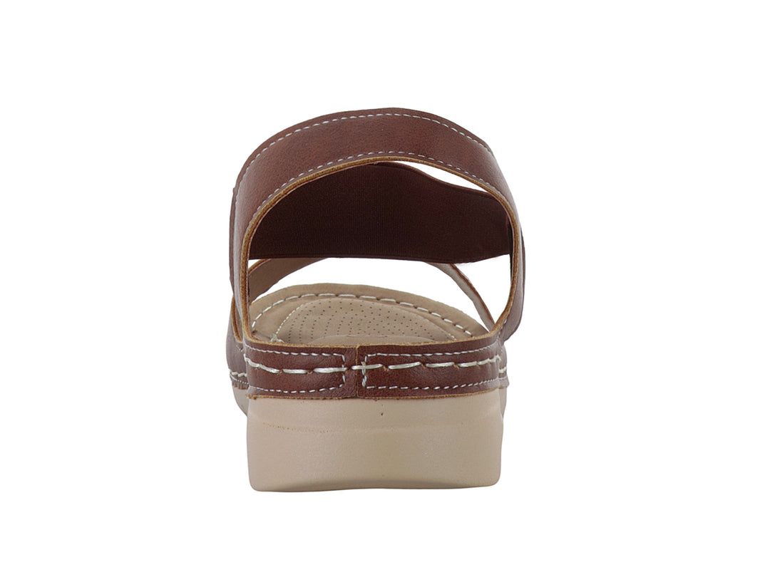 Sandalias Comfort Fit Tan para Mujer