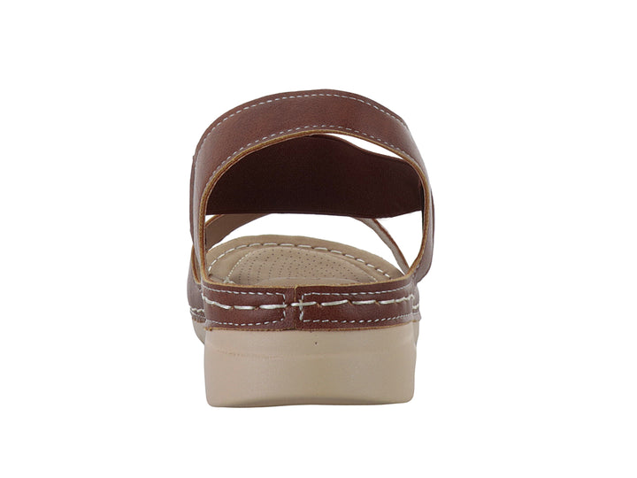 Sandalias Comfort Fit Tan para Mujer