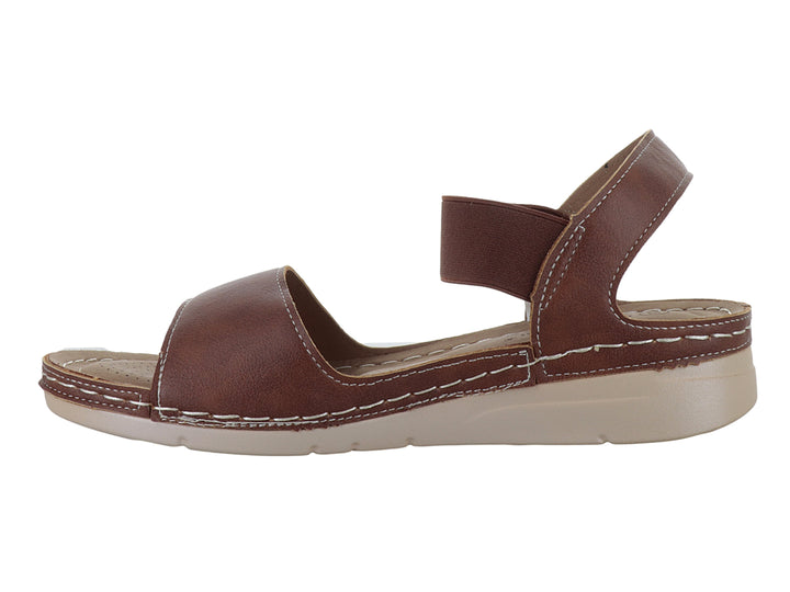 Sandalias Comfort Fit Tan para Mujer