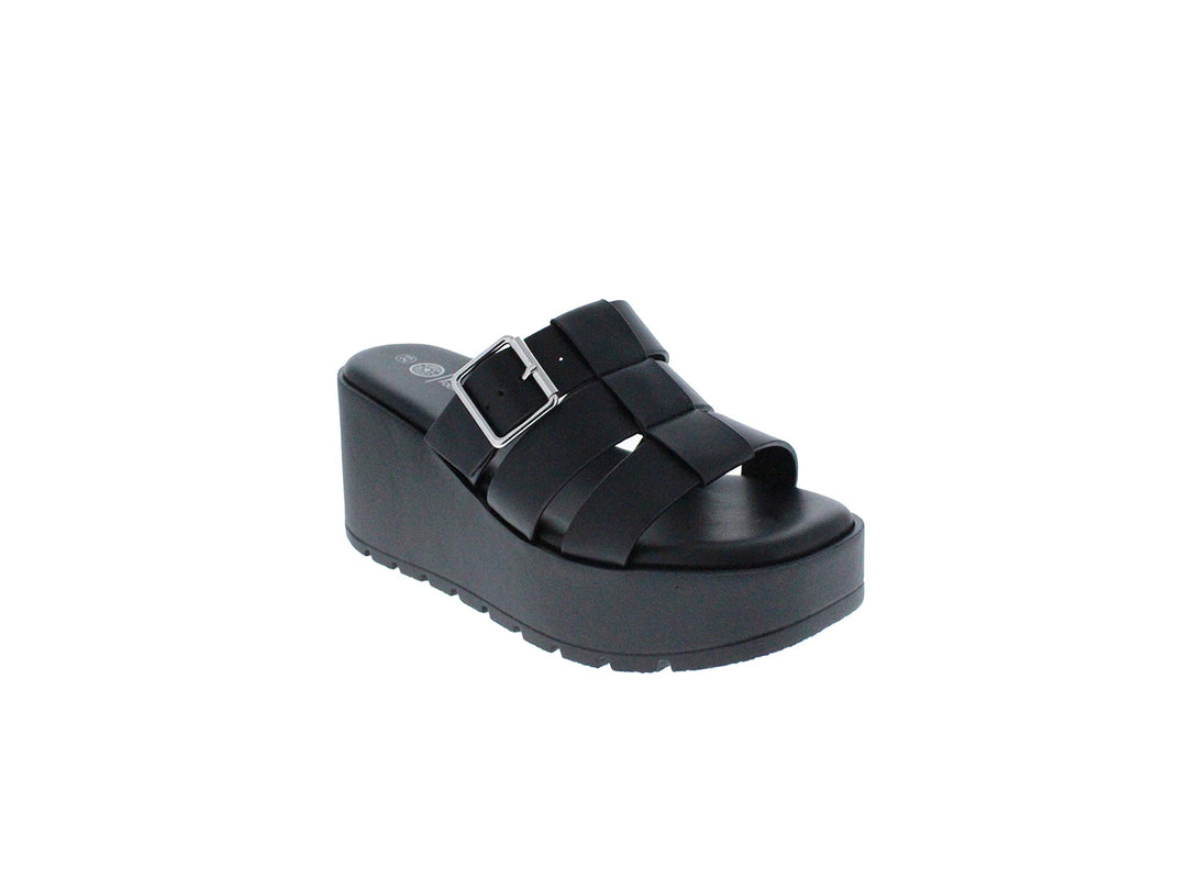 Sandalias Furor Plataforma Negro para Mujer