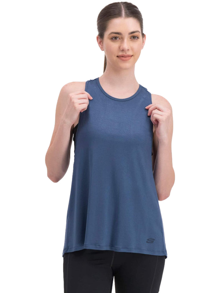 Playera Skechers Azul para Mujer
