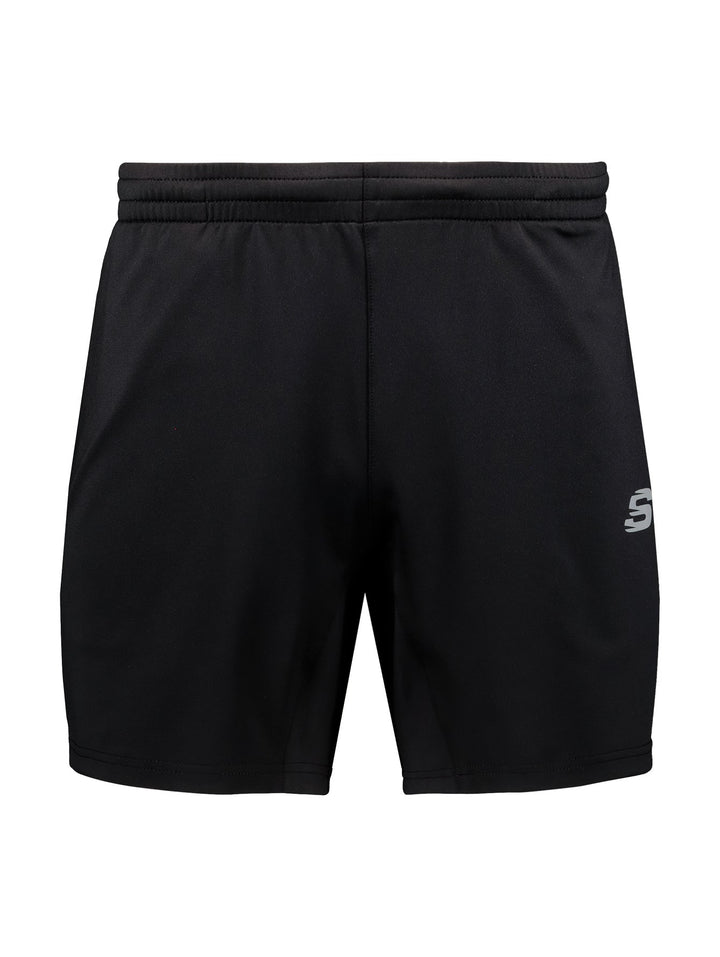 Shorts deportivos color negro de la marca Skechers para hombre.