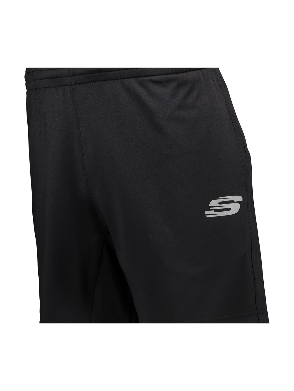 Shorts deportivos color negro de la marca Skechers para hombre.